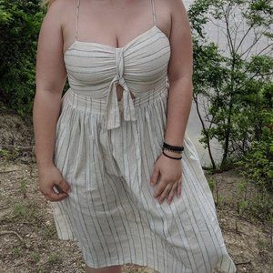 ZARA Midi Striped Dress